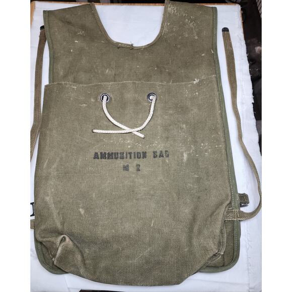 Rare .50 Cal. Canvas Ammo Can Pack. Backpack - Picture 3 of 5